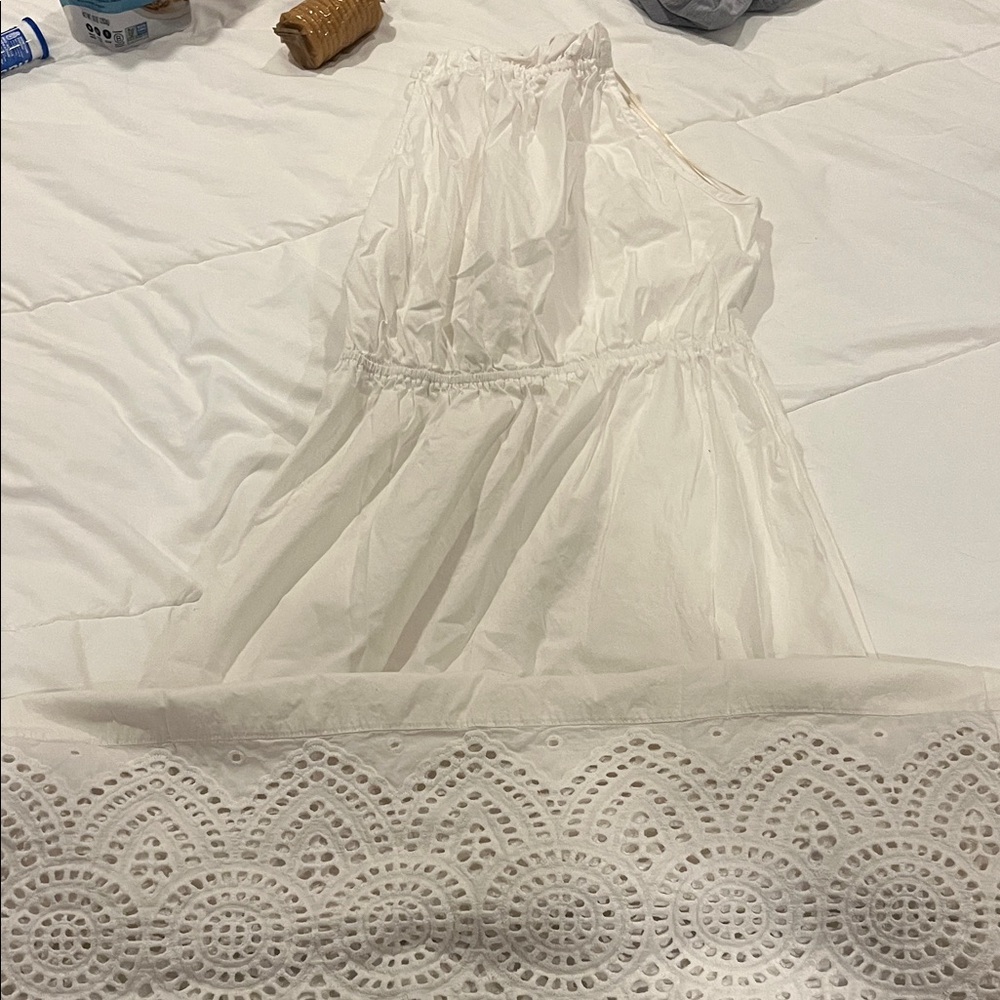 Halston Heritage Asymmetrical White Dress